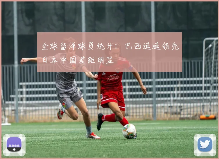 全球留洋球员统计：巴西遥遥领先日本中国差距明显